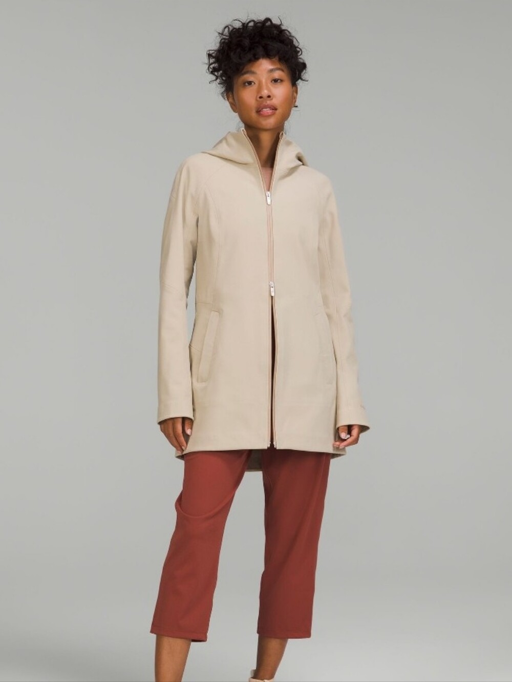 NWOT Lululemon Repellshell Rain Jacket size 10 in Trench Tan Raincoat